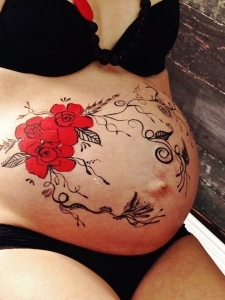 belly painting ariane Laberge